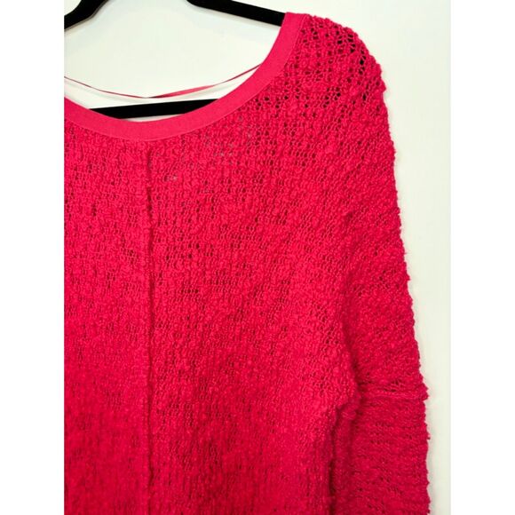 Free People Vneck Loose Knit Sweater Size XS-small Boho Holiday k41 - Picture 9 of 16